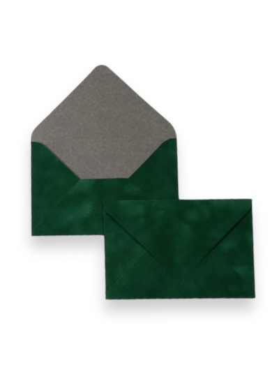 Конверт оксамитовий. Колір Forest. Розмір 11х16.4 см.