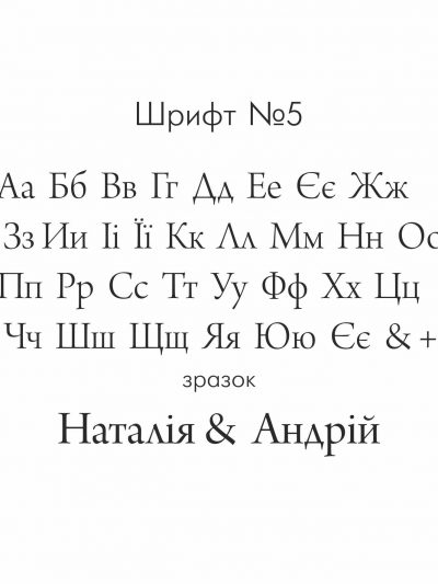 Текст. Шрифт №5