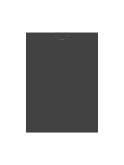 Конверт прямокутна кишенька Black. Розмір 10.9х15.2 для картки А6