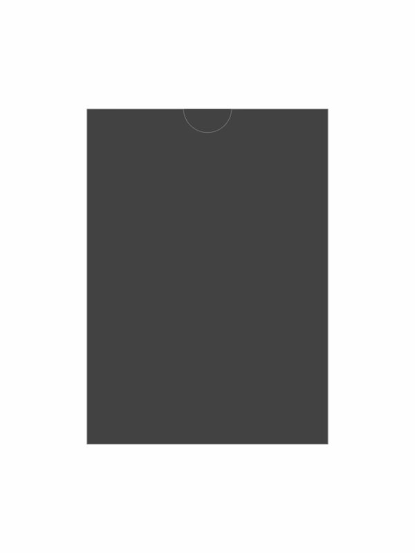 Конверт прямокутна кишенька Black, 10.9х15.2 для картки А6