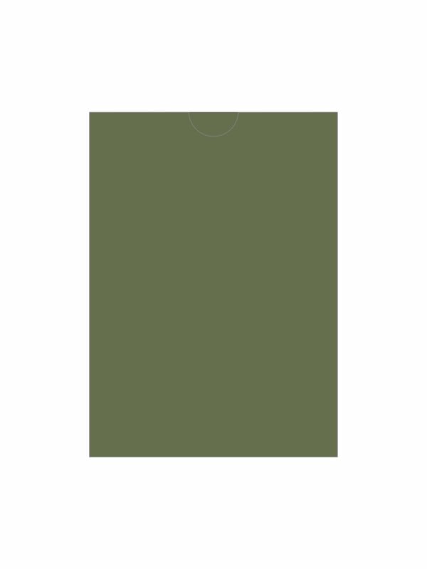 Конверт прямокутна кишенька Khaki, 10.9х15.2 для картки А6
