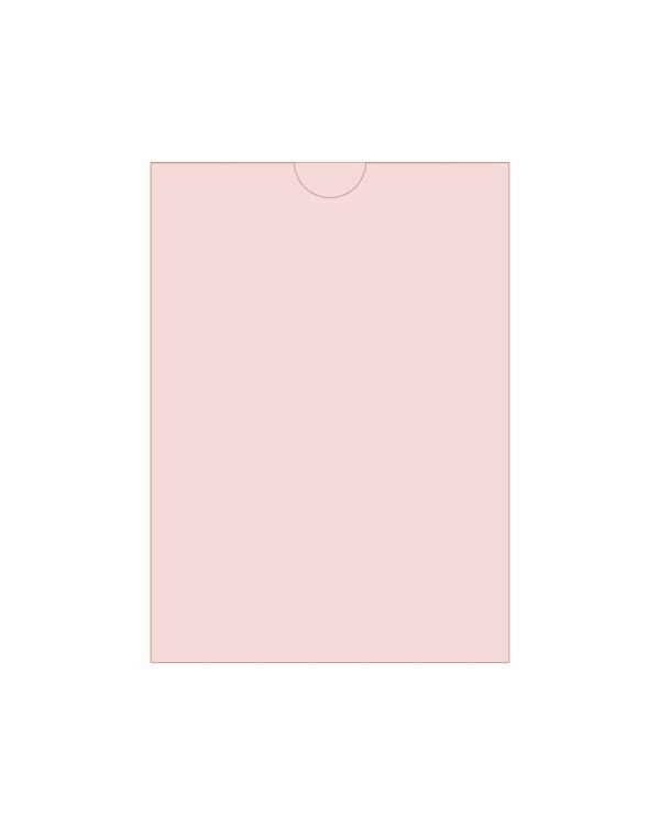 Конверт прямокутна кишенька Pink nude