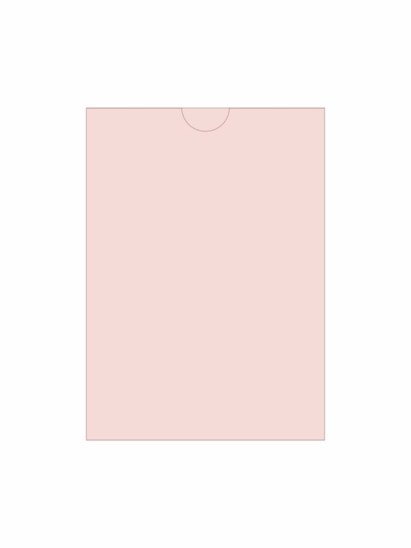 Конверт прямокутна кишенька Pink nude