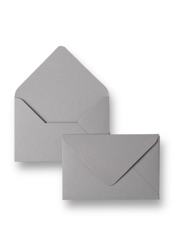 Матовий конверт Dark Gray (сірий), 11х16.4 см для А6
