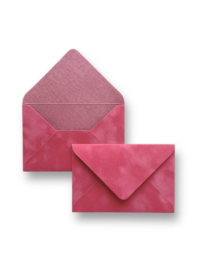 Конверт оксамитовий. Колір Watermelon. Розмір 11х16.4 см.