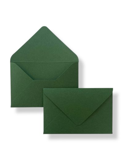 Конверт матовий. Колір Magnetic Green. Розмір 11х16.4 см.