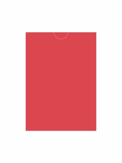Конверт прямокутна кишенька Red. Розмір 10.9х15.2 для картки А6