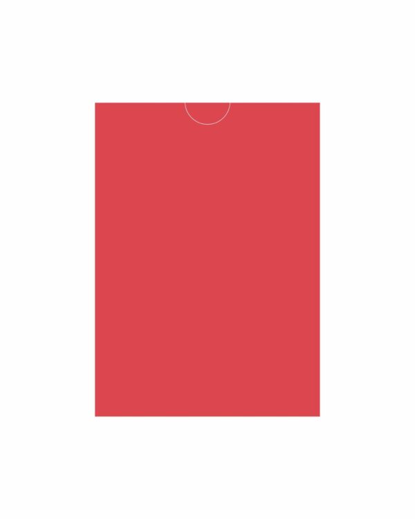 Конверт прямокутна кишенька Red, 10.9х15.2 для картки А6