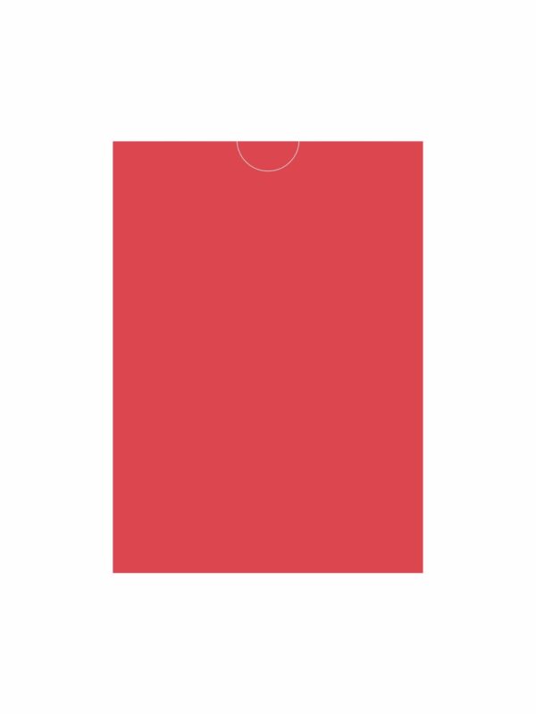 Конверт прямокутна кишенька Red, 10.9х15.2 для картки А6