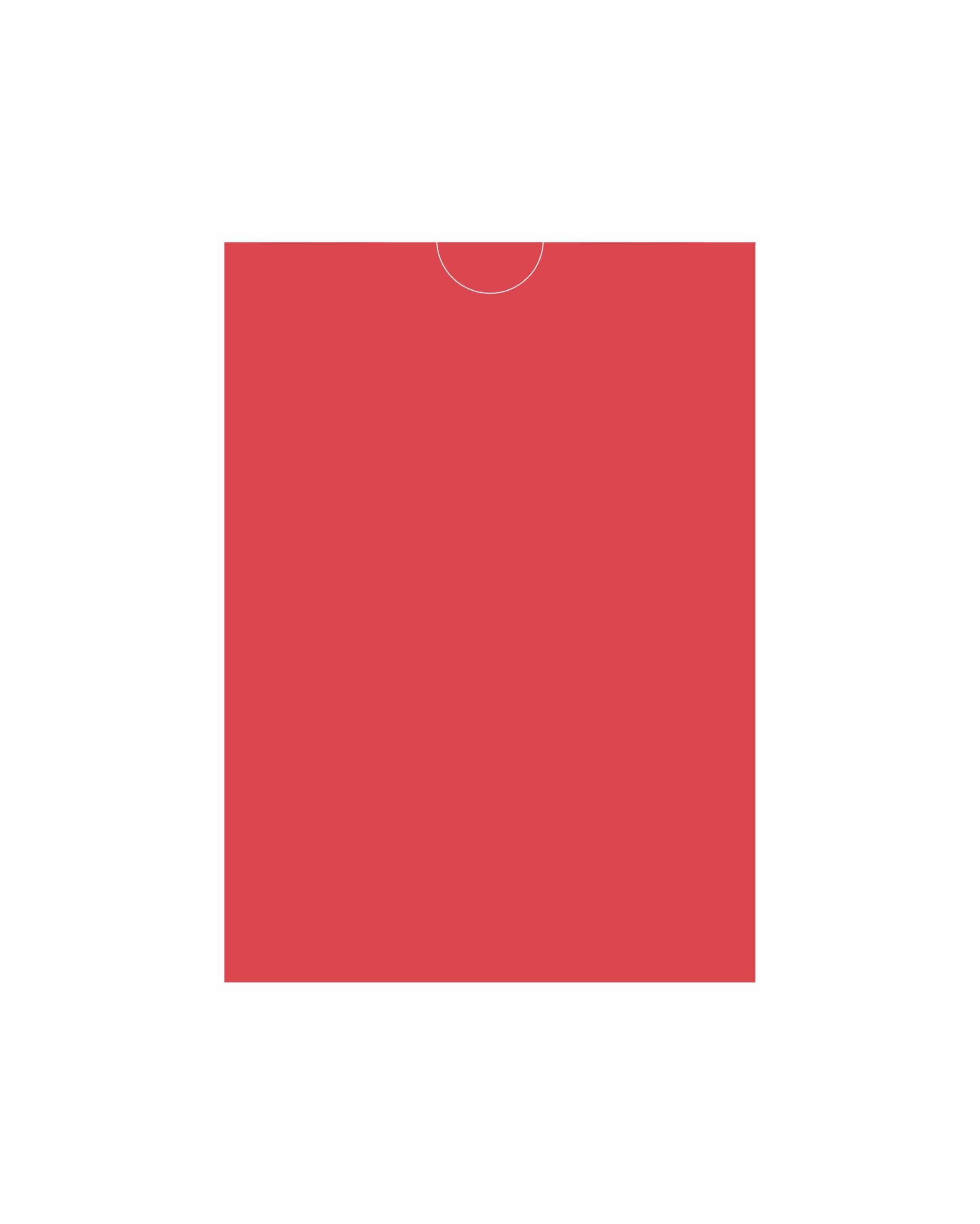Конверт прямокутна кишенька Red. Розмір 10.9х15.2 для картки А6