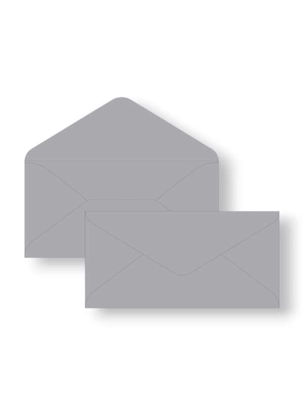 Матовий конверт Dark gray (сірий), 11х22 см
