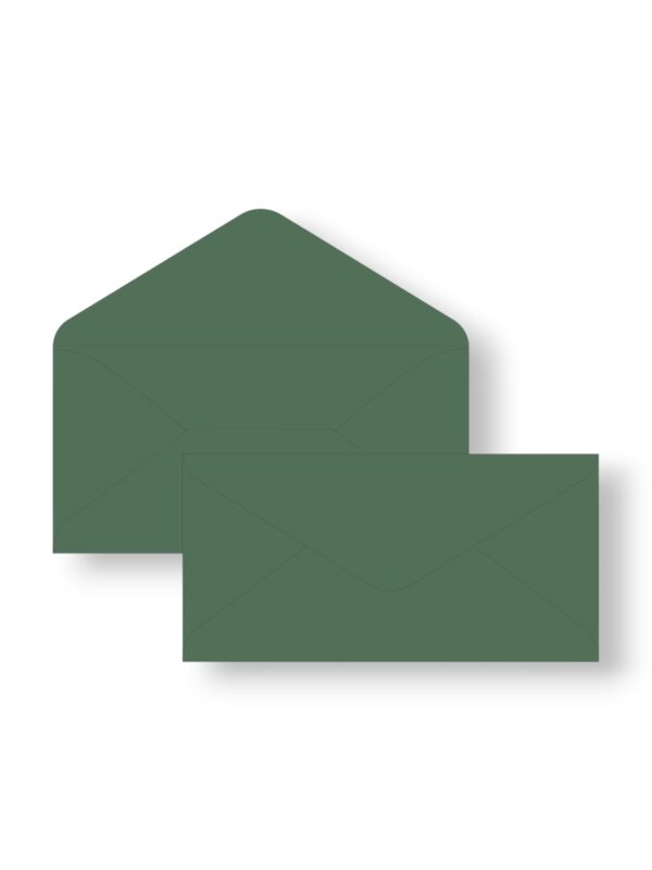 Матовий конверт Magnetic green (зелений), 11х22 см