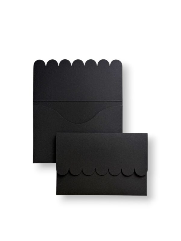Матовий конверт Black (чорний), 11.5х16.5 см