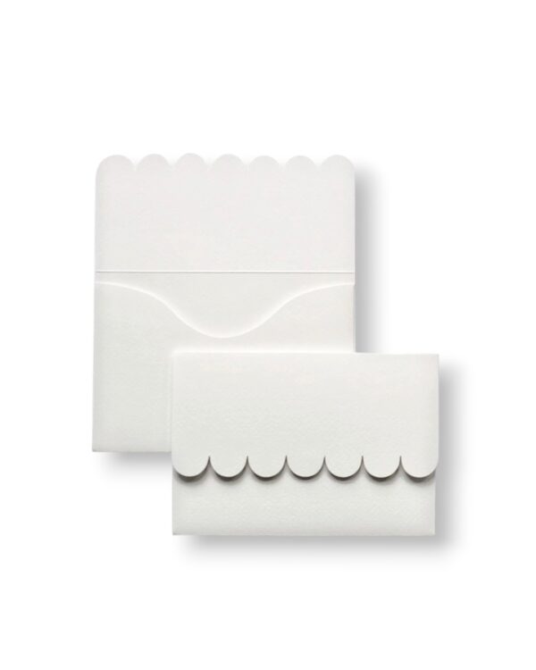 Матовий конверт Friable White з фактурою, 11.5х16.5 см