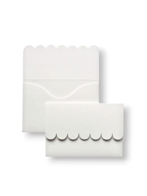 Матовий конверт Friable White з фактурою, 11.5х16.5 см